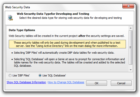 A Web Secuity Data Dbf Sql